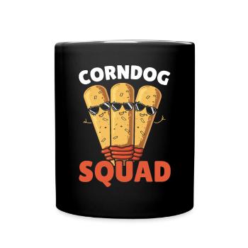 Corn Dog Lover Hot Dog Corndog Sausage Hotdog - Full Colour Mug - black - Front