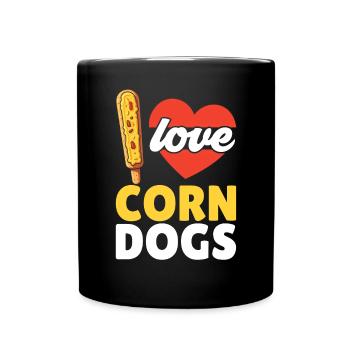 Corn Dog Lover Hot Dog Corndog Saucisse Hotdog - Mug uni - noir - Devant
