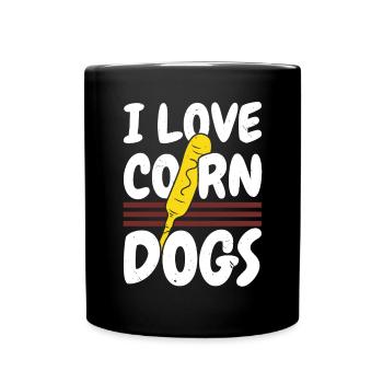 Corn Dog Lover Hot Dog Corndog Saucisse Hotdog - Mug uni - noir - Devant