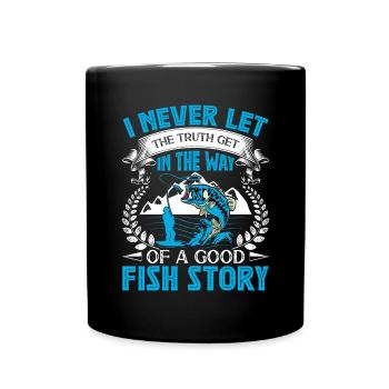Fishing Kayak Paddling - Full Colour Mug - black - Front