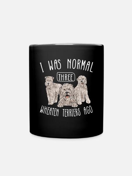 Irish Soft Coated Wheaten Terrier - Tasse einfarbig - Schwarz