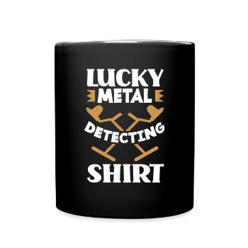 Funny Probing Metal Detector Detector - Full Colour Mug - black - Front