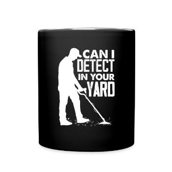 Funny Probing Metal Detector Detector - Full Colour Mug - black - Front