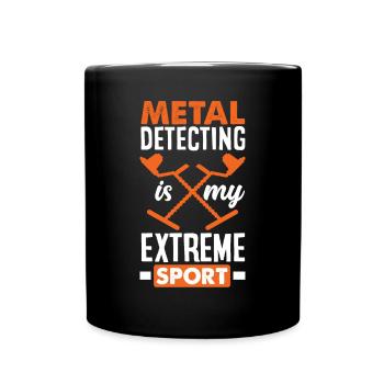 Funny Probing Metal Detector Detector - Full Colour Mug - black - Front