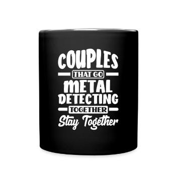 Funny Probing Metal Detector Detector - Full Colour Mug - black - Front