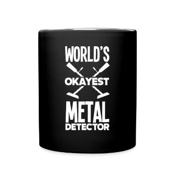 Funny Probing Metal Detector Detector - Full Colour Mug - black - Front