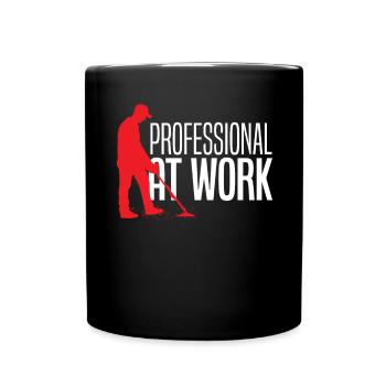Funny Probing Metal Detector Detector - Full Colour Mug - black - Front