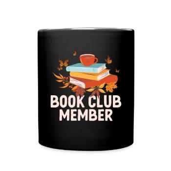 Lire un livre Membre du Club Groupe de lecture d’été - Mug uni - noir - Devant