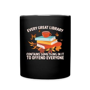 Chaque jour devrait être le jour de la bibliothèque - Mug uni - noir - Devant