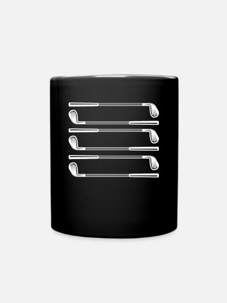 Clubs de golf Golfeurs Joueurs de golf - Clubs de golf - Mug uni - noir