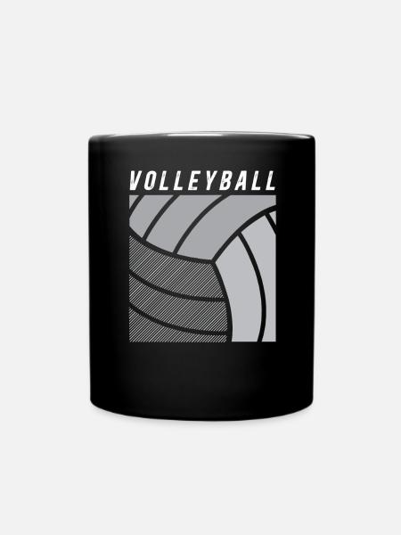 Volleyball - Tasse einfarbig - Schwarz