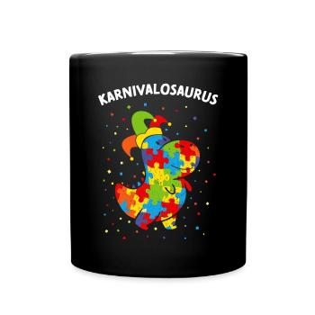 Carnival Confetti Dino Dinosaur Costume Replacement - Full Colour Mug - black - Front