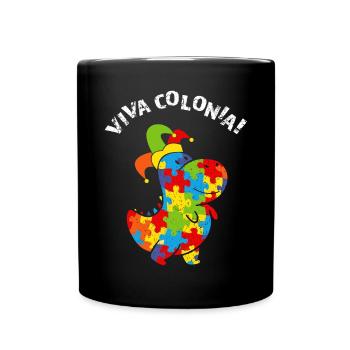 Viva Colonia Carnival Carnival Confetti Dino - Full Colour Mug - black - Front