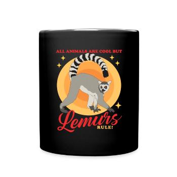 Lémuriens à queue annelée Cadeau de lémuriens à queue annelée - Mug uni - noir - Devant