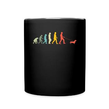 Teckel de race de chien pour les amoureux des chiens - Mug uni - noir - Devant