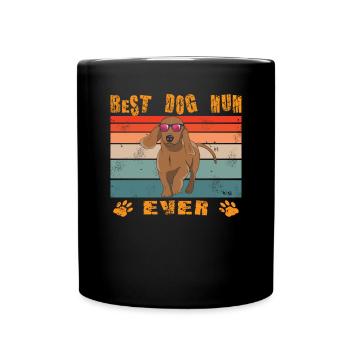 Teckel de race de chien pour les amoureux des chiens - Mug uni - noir - Devant