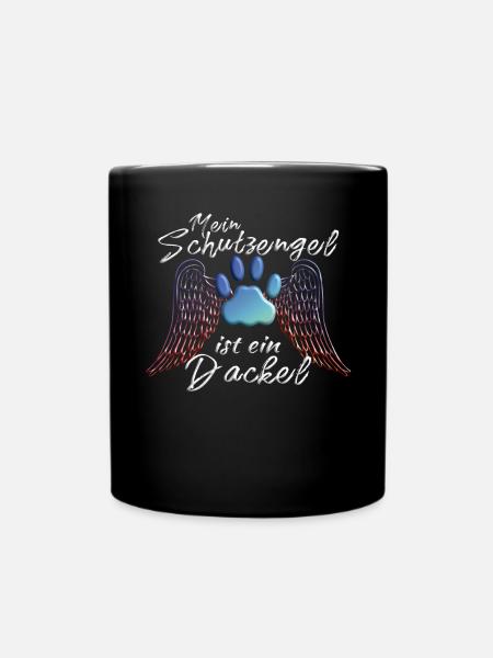 Hunderasse Dackel für Hundeliebhaber - Tasse einfarbig - Schwarz