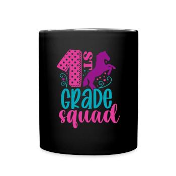 Bonjour 1ère année de rentrée scolaire Premier jour - Mug uni - noir - Devant