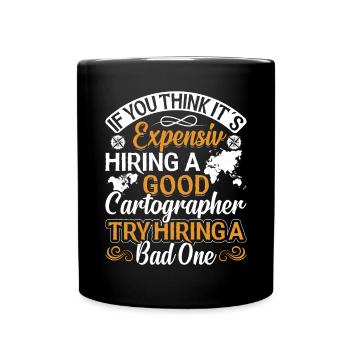 Cartographes - Mug uni - noir - Devant
