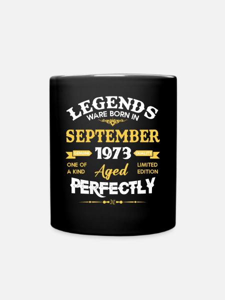 Millésime vieilli à la perfection septembre 1973 - Mug uni - noir