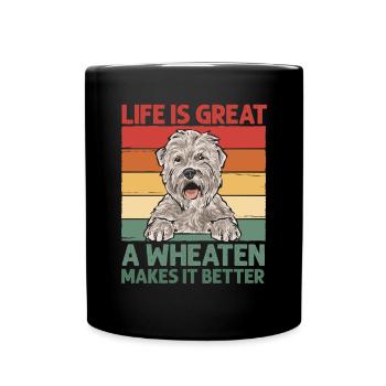 Terrier irlandais à enrobage doux - Mug uni - noir - Devant