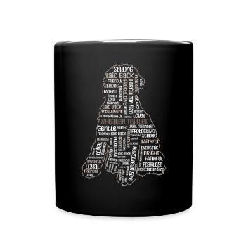 Terrier irlandais à enrobage doux - Mug uni - noir - Devant