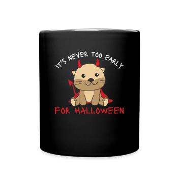 Otter it's never too early for Halloween devils - Full Colour Mug - black - Front