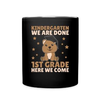Kids Kindergarten graduate Quokka 1st grade - Tasse einfarbig - Schwarz - Vorne