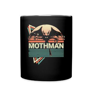 Mothman Crypto Cryptozoologie Rétro - Mug uni - noir - Devant