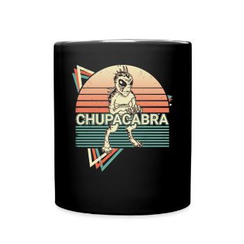 Chupacabra Krypto Kryptozoologie Retro - Tasse einfarbig - Schwarz - Vorne