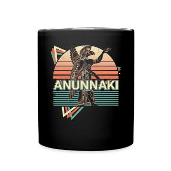 Anunnaki Ancient Sumerians Babylonians Assyrians - Full Colour Mug - black - Front