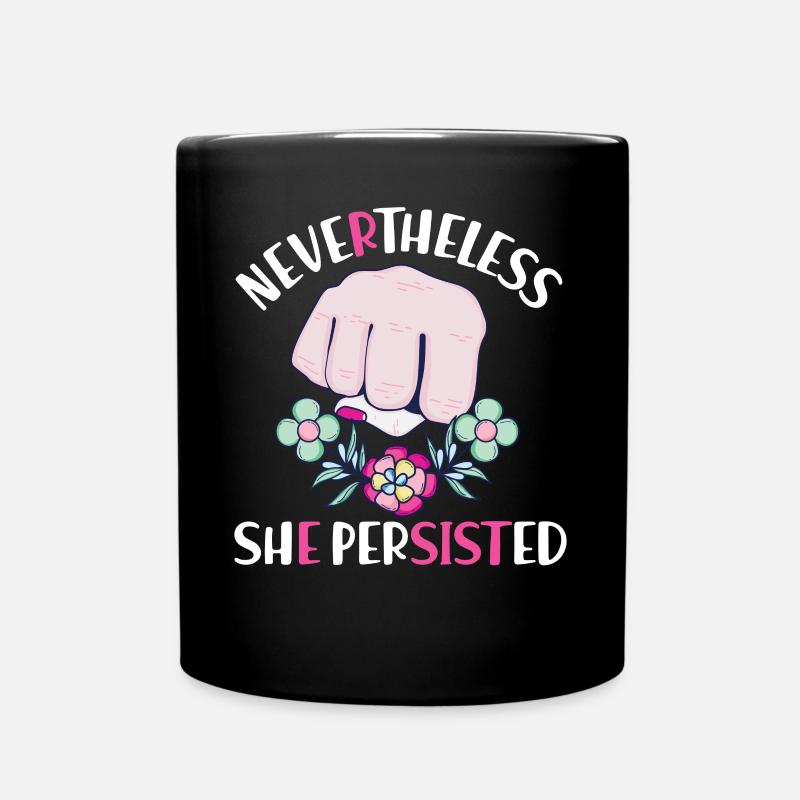 Féministe néanmoins elle - Mug uni - noir