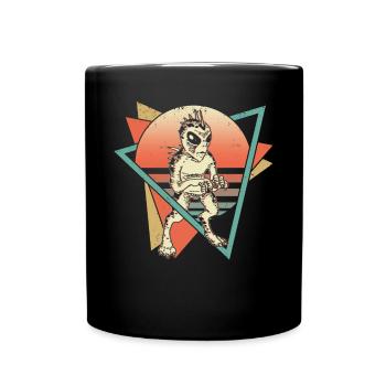 Chupacabra Krypto Kryptozoologie Retro - Tasse einfarbig - Schwarz - Vorne