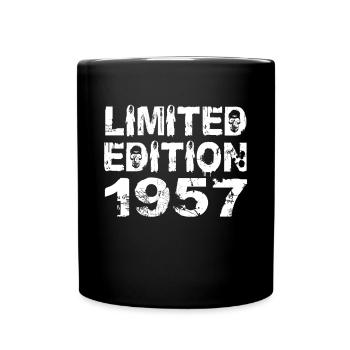 Limited Edition 1957 Geburtstag 1957 Geburtstag - Tasse einfarbig - Schwarz - Vorne