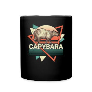 Chupacabra Crypto Cryptozoology Retro - Full Colour Mug - black - Front
