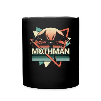 Mothman Crypto Cryptozoologie Rétro - Mug uni - noir - Devant