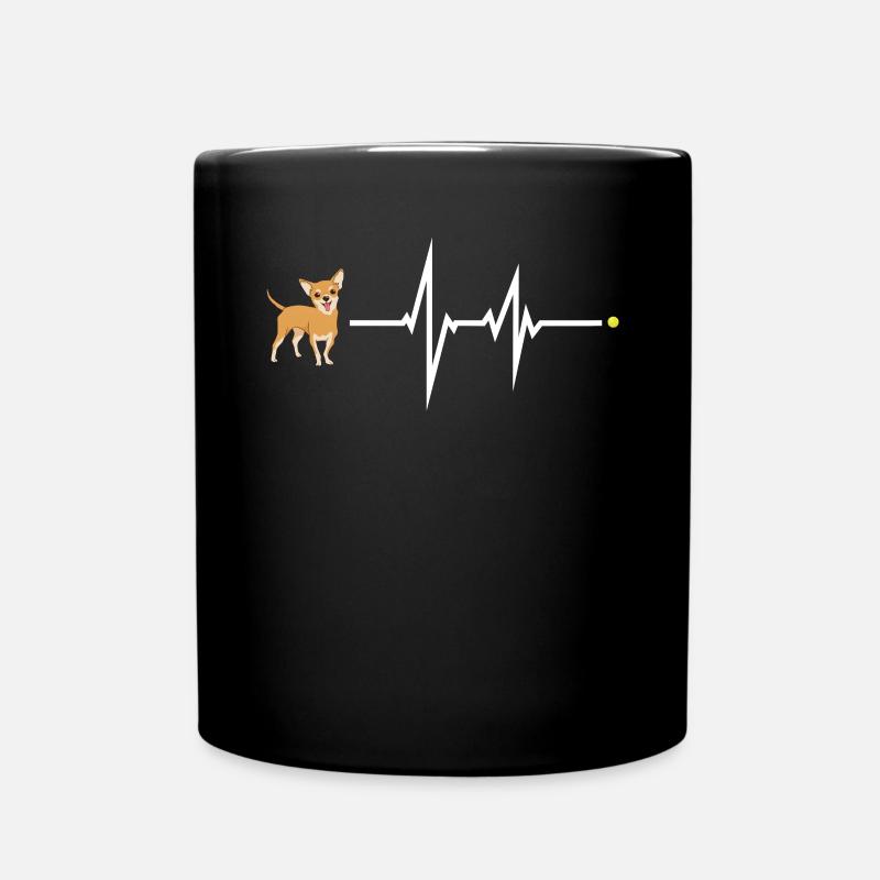 Hund Chihuahua Hundebesitzer Gechenkidee - Tasse einfarbig - Schwarz