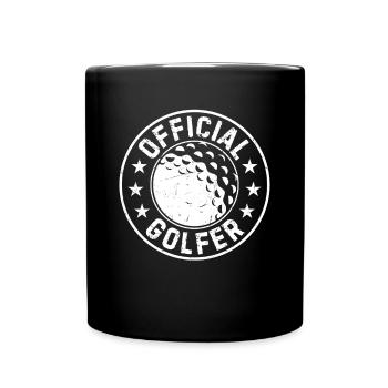 Official Golfer - Golf Player Golfer - Full Colour Mug - black - Front