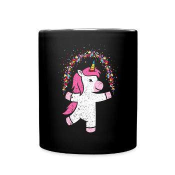 Confettis Licorne Costume de remplacement Costume Party Carnaval - Mug uni - noir - Devant