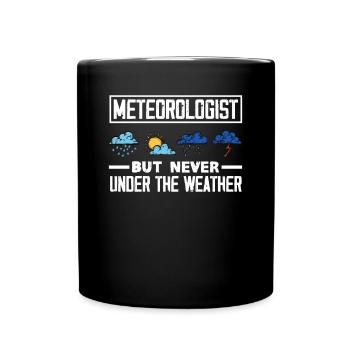 Meteorologe Meteorologie Sturmjäger Geschenk - Tasse einfarbig - Schwarz - Vorne