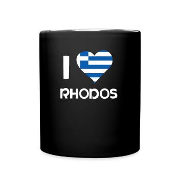 Rhodes - Full Colour Mug - black - Front