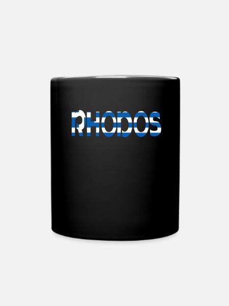Rhodos - Tasse einfarbig - Schwarz