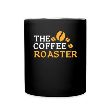 Coffee Roasting Gift - Full Colour Mug - black - Front
