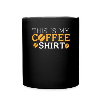 Coffee Roasting Gift - Full Colour Mug - black - Front