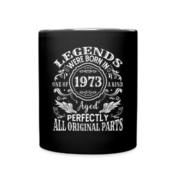 Jahrgang 1979 44. Geburtstag Geschenk Männer 44 Jahre alt - Tasse einfarbig - Schwarz - Vorne