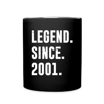 Vintage 2001 21st Birthday Idea - Full Colour Mug - black - Front