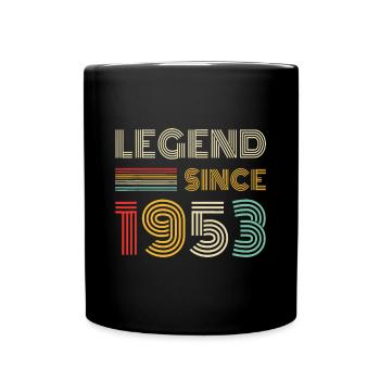 Legende seit 1953 70 Jahre alte Geschenke Retro 70. - Tasse einfarbig - Schwarz - Vorne