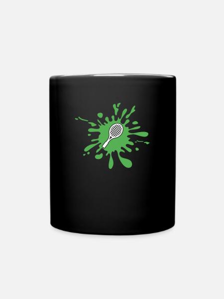 Tennis - Tasse einfarbig - Schwarz