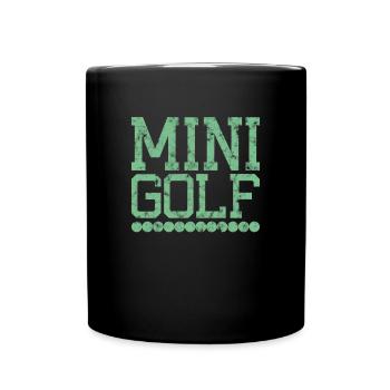Miniature golf - Full Colour Mug - black - Front