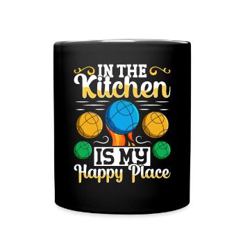 Funny Bocce Game - Full Colour Mug - black - Front